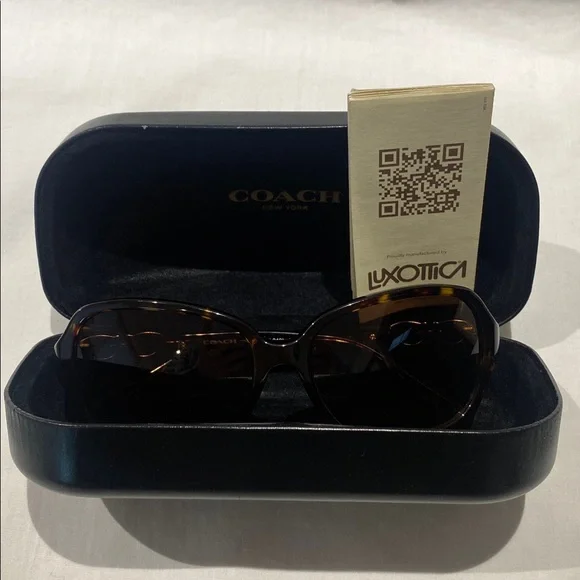 Coach Tortoise Shell Sunglasses - Picture 9 of 10